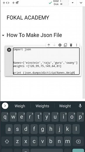 How to Make Json File in Python #python #pythonforbeginners