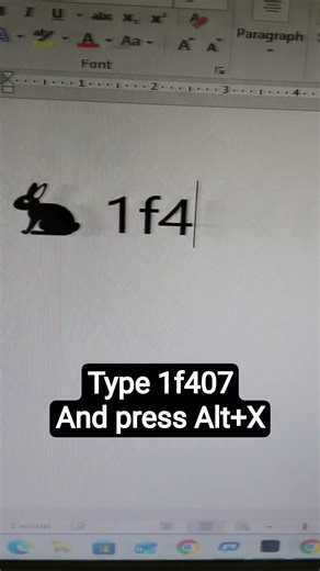 Hidden Symbols in MS Word | Rabbit Symbol Tutorial #foryou #viralvideo #computertips #msword #viral