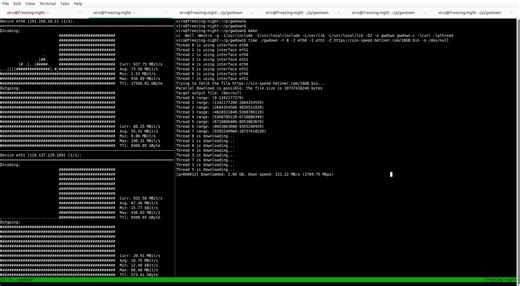 iseng2 gabut di hari libur, kemarin diskusi sama pak Ammar gmn carana utilize multiple ISP di rumah secara maksimal. Kebetulan di rumah gw ada 3 ISP (MyRepublic, FirstMedia, sama Indihome) salah satu use case yg beliau sebutkan adalah download file via HTTP mainkan "Range" header. Jadi intinya open lebih dari 1 koneksi HTTP, tiap request download offset yang beda2 secara bersamaan dan binding ke network card yang berbeda. jadi bisa pake lebih dari 1 ISP untuk download 1 file setelah coba bikin p
