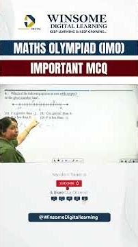 Important Maths Olympiad MCQs 🔥 Must Practice Questions!