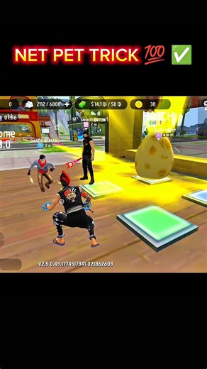 NEW PET GENSHOOK 😱 EASY TRICK 💯✅ FROM EGG | DOUBLE PET GLITCH 🤯 | STEAL A PET FREE FIRE #stealapet