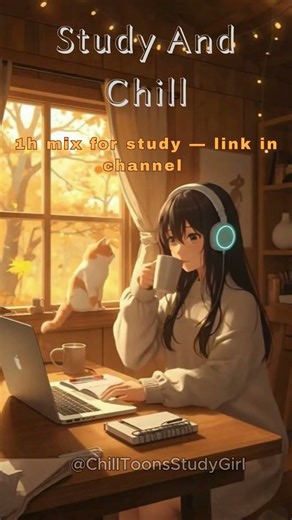 1h Mix For Study — link in channel 📚 #study #lofi #music #girl #shorts #chillmusic #勉強用 #집중음악