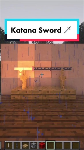 How to Build a Katana Sword in Minecraft