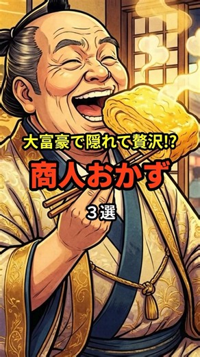 ㊗️30万再生!!【裏顔】表は倹約家でも裏では豪遊!?江戸の商人が愛したヤバいおかず3選 #歴史 #shorts #雑学