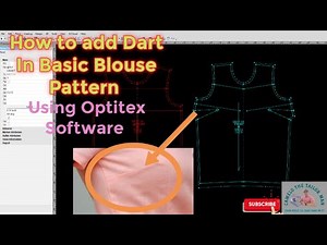 HOW TO ADD DART ON PATTERN,USING OPTITEX SOFTWARE