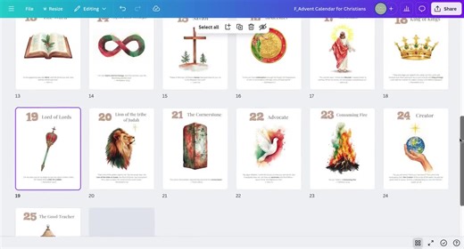 Adult Advent Calendar 2025, Christian Advent Calendars, 25 Names of Christ, Advent Calendar Fillers, Nativity Cards, Editable Canva Template - Etsy Canada