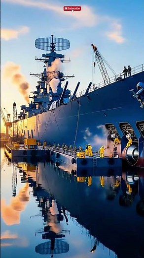 Glimpse the titan: massive surface destroyer #shorts #warship #industrial #navytech #trending #fyp