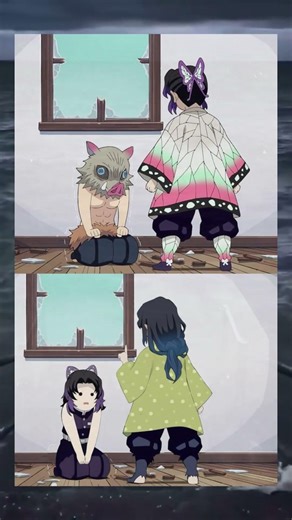 Anime: Can you guess which is the real picture of Shinobu and Inosuke? Funny meme #anime #shorts