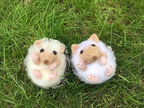 Needle Felted Hedgehog Craft Tutorial | Sweet Pea Dolls