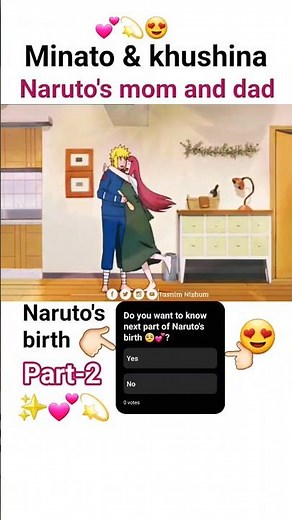 Naruto's birth part-2 ( how happy Naruto's mom and dad!)💕#naruto #narutoshippuden #narutoedit#foryou