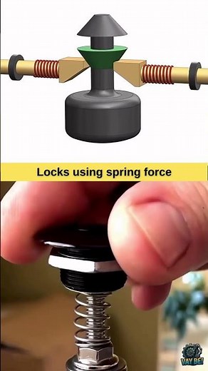 How a Push Button Spring Latch Locks Without Power
