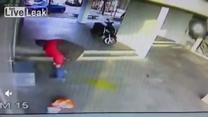 Man/woman shits out acid (or whatever that defecate is)