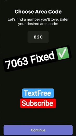 Textfree Errors Fixed 2025#textfree #textfreevoice #7063 #textnow #googlevoice #shortsfeed #shorts
