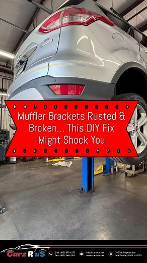 Muffler Brackets Rusted & Broken… This DIY Fix Might Shock You. #mechanic #autorepairshop #diymistakes #automotivetechnician #autorepair #exhaust | Carz R Us