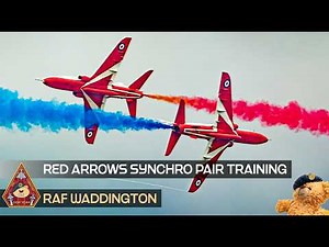 RED ARROWS WINTER TRAINING SESSIONS FOR 2026 SEASON SYNCHRO PAIR & HANNA BREAK • RAF WADDINGTON