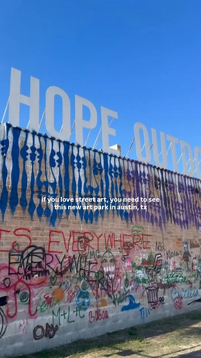Austin’s iconic mural park is back 🎨✨ @hopeoutdoorgallery has officially reopened at its brand new location near the airport — a huge creative campus featuring mural walls, an outdoor park space, a coffee bar, a retail art supply shop, and a 6,000 sq ft gallery/event space! This weekend kicks off their soft opening with more than 30 street artists, new installations, and special opening promos including free limited-edition posters designed by Shepard Fairey for the first visitors each day (whi
