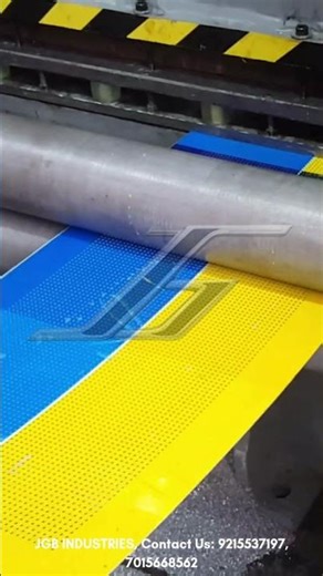 Precision Servo Feed Sheet Perforation for Ceiling Tiles #perforatingmachine #perforationmachine