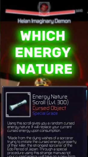 which energy nature is the best? Jujutsu Infinite