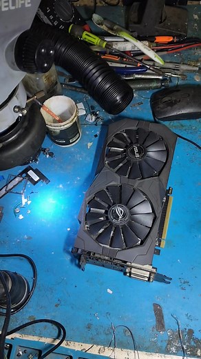 1K views | សេវាកម្មជួសជុល⚡ ↪️ Graphics Card RX580 ⌛ ជួសជុល...