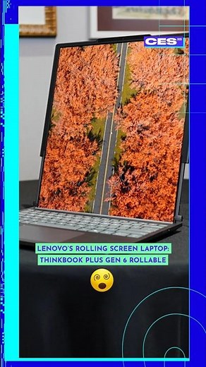 Lenovo Launches a Laptop with a Rolling Display: ThinkBook Plus Gen 6 Rollable AI | CES 2025