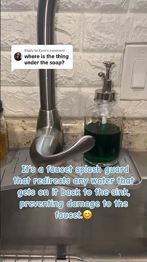 Faucet Splash Guard: Protect Your Sink!#sinkupgrade #kitchenhacks #homeimprovement