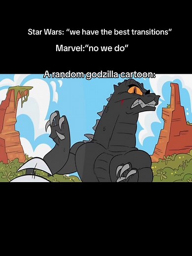 Quazie was cooking🔥 #gigan #godzilla #fight #transition #gigansbigscore #cartoon #marvel #starwars #cooking #quazies #animation #fire