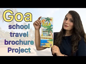How to design Goa travel brochure project cover page