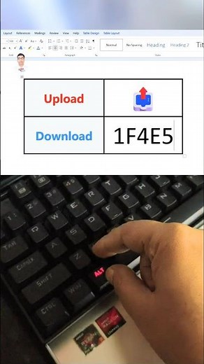 uploading & downloading symbol short tricks | #windows #typing #keyboard #computer