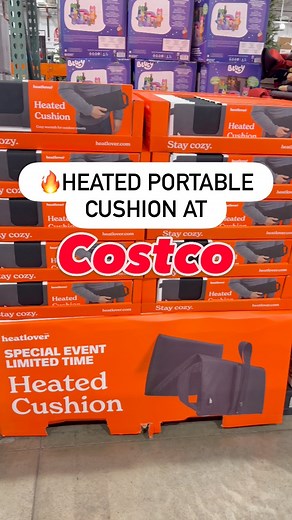 If you loved the heated chair, check out this heated cushion! Easier for on the go and can be used on a chair, bleacher or anywhere! 🔥 Great for outdoor sports or camping! #costco #heat #warmer #coldweather #winter #outdoorsports #camping #cushion | Discovering Costco