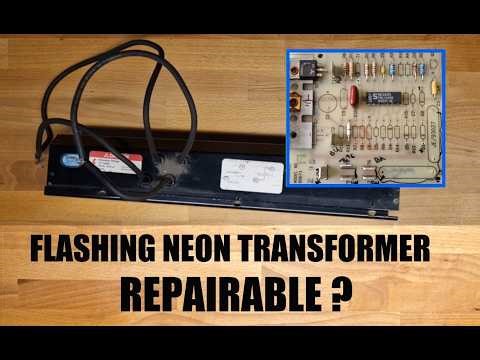 Flashing Neon Transformer Repair - Circuit Board