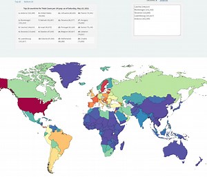 New options for the COVID-19 statistics world map - Blog - MapChart