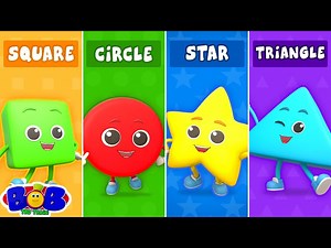 Learn Shapes with Bob the Train   More Educational Videos for Kids - Videos For Kids