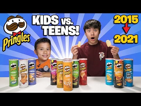PRINGLES CHALLENGE: KIDS vs. TEENS!!! Recreating Our Favorite Challenges! 6 Years Later!