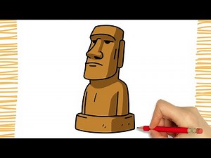 How To Draw a MOAI STATUE