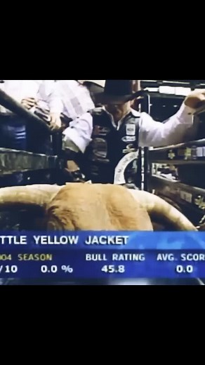 The 1997 PBR World Champion 🇺🇲Michael Gaffney ties the highest score in PBR history with this ride on the 3-time PBR Bull of the Year, 61 Little Yellow Jacket to win the 2004 Nampa Invitational in Nampa, ID. The G-Man became only 3rd man to cash in the 96.5 mark. Video also includes Corey Navarre making a great effort to try and upset Gaffney on Mike Corey's S15 Ace of Hearts but ultimately comes up short. Ace of Hearts scored a 45.50 while LYJ scored a 47.00. #reels #agro #men #bullfighters #