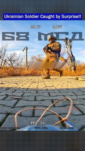 Russian Wire-guided Drone Lifts Off as Soldiers Walk Right Past It! #shorts