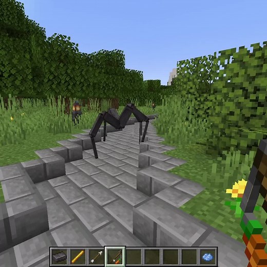 Procedural Walking Animation Spider in Minecraft
