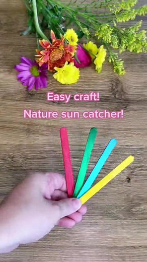 Outdoor Summer Fun: DIY Nature Sun Catcher Craft for Kids