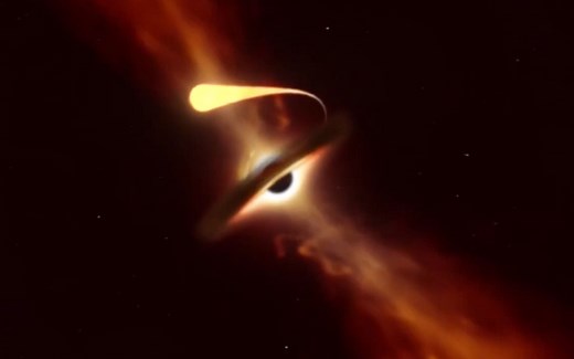 天文学家发布视频 记录黑洞撕裂恒星瞬间