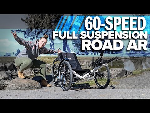 60-SPEED FULL SUSPENSION ROAD AR W/PINION - Super Catrike Road AR Recumbent Trike - Utah Trikes