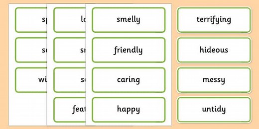 Describing Dinosaurs Word Cards