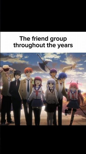 POV: The friend group through the years #anime #relatable #fypシ゚viral