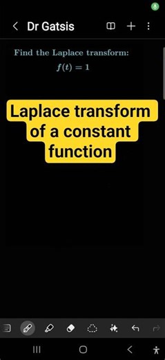 #Laplace #Transform of a constant function