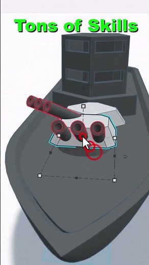 A Tinkercad Battleship from start to finish in 60-seconds tutorial too