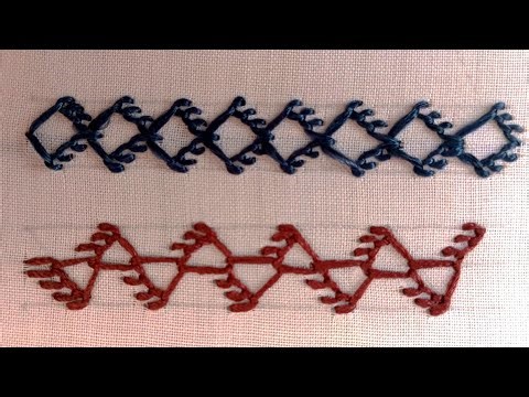 Amazing Borderline Hand Embroidery | 2 Elegant Border Stitch Designs for Dresses