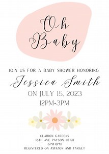 Baby Shower Invite - Etsy