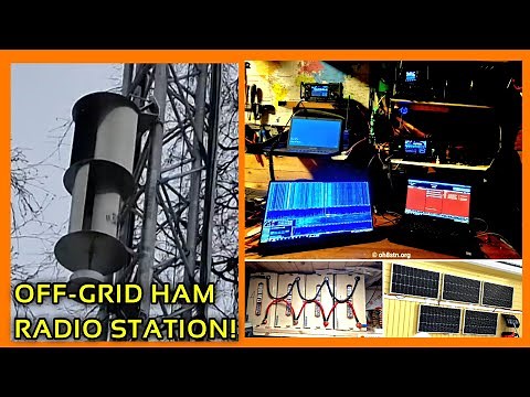 Ham Radio Station on off-grid solar power