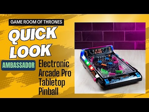 Quick Look - Ambassador Electronic Arcade Pro Tabletop Pinball Review and Demonstration