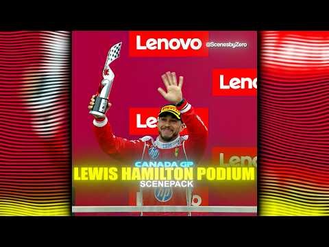 LEWIS HAMILTON CANADA GP PODIUM SCENEPACK | SCENEPACK F1 | 4K CLIPS | SCENESBYZERO