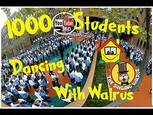 Action Song in 360 with 1000 students dancing and singing The Singing Walrus